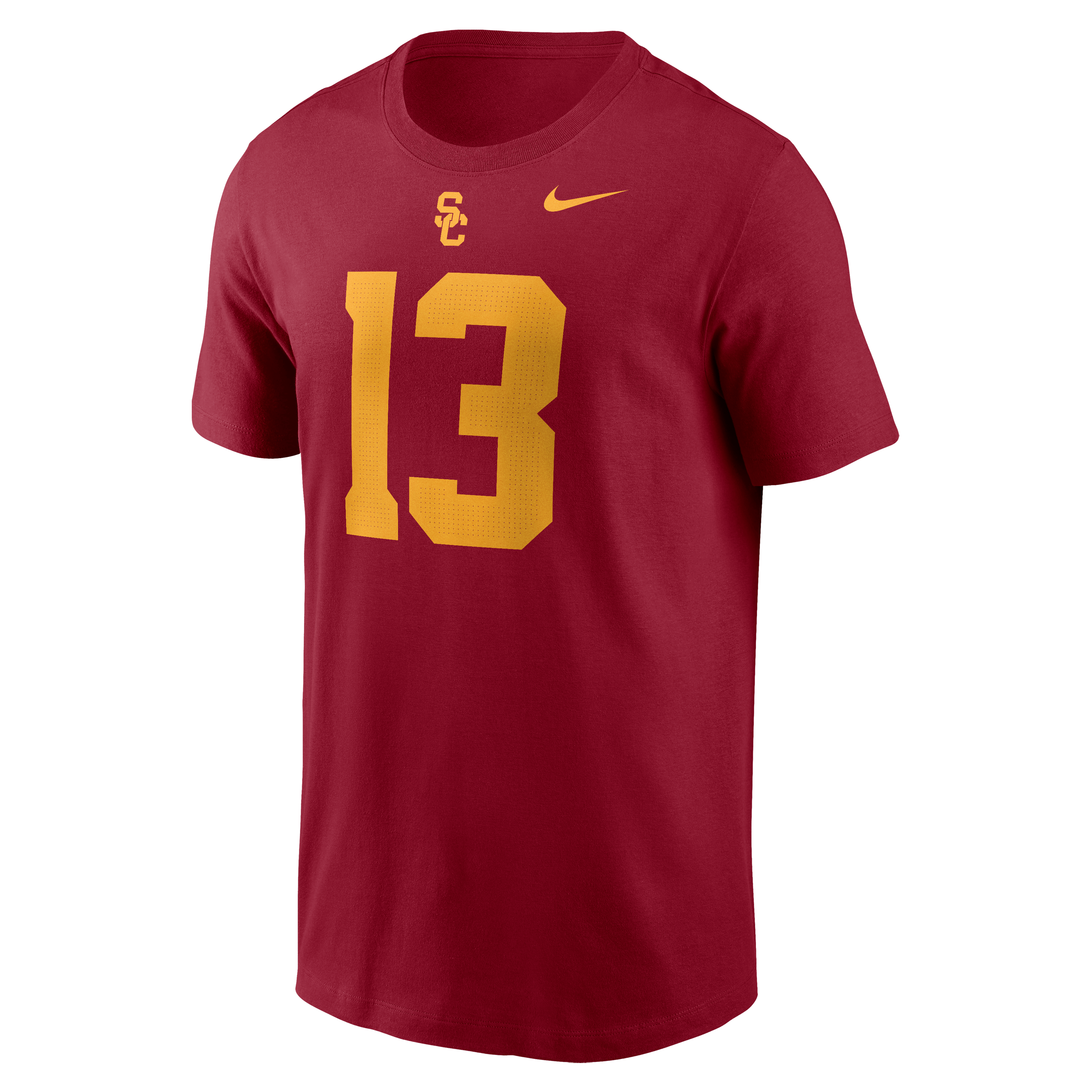 T-shirt Nike pour homme Caleb Williams Cardinal USC Trojans avec nom et numéro