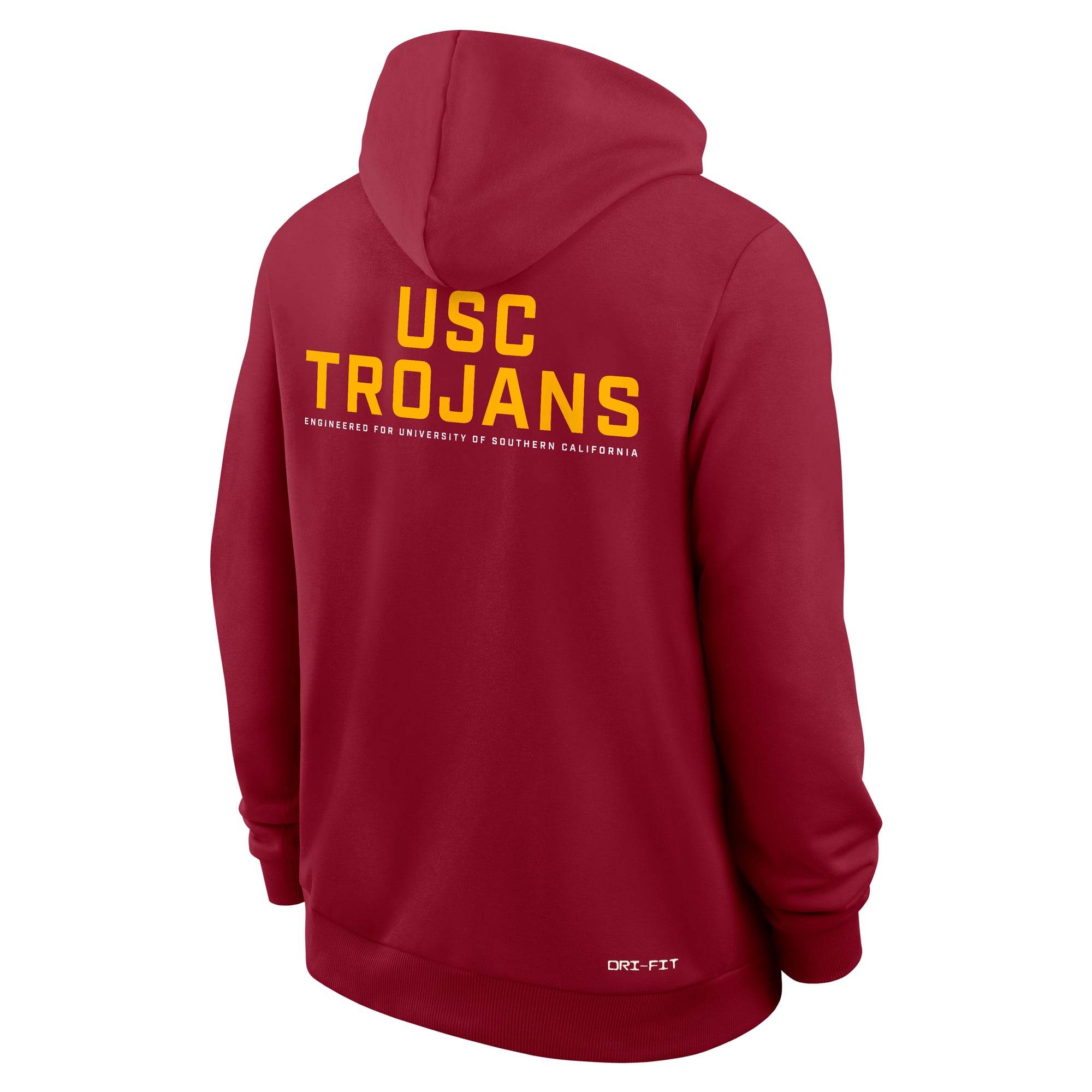 Men's Nike Cardinal USC Trojans 2025 Sideline Standard Issue Dri-FIT Full-Zip Hoodie
