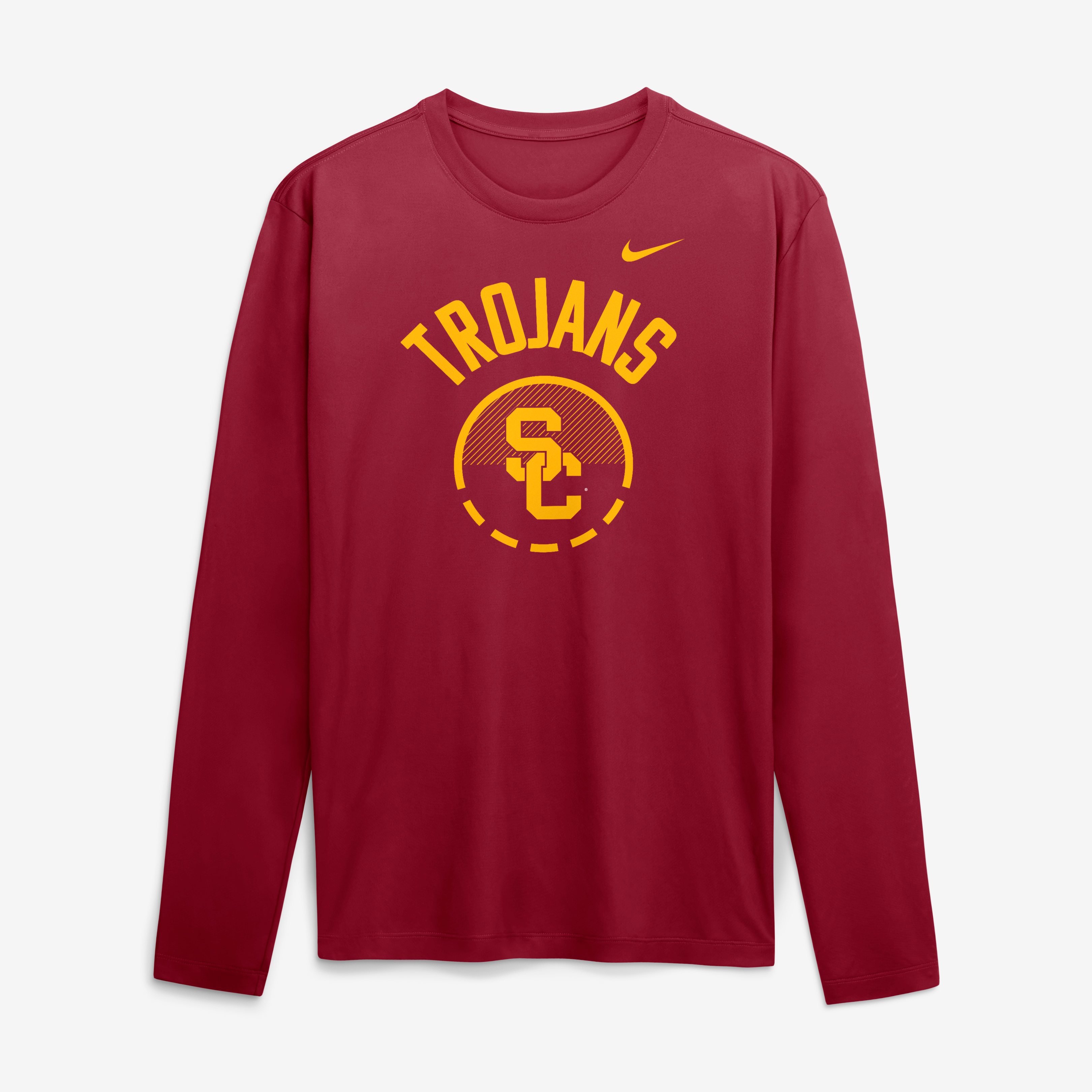 T-shirt à manches longues Nike Cardinal USC Trojans 2026 Courtside Basketball Shootaround Legend Dri-FIT pour homme