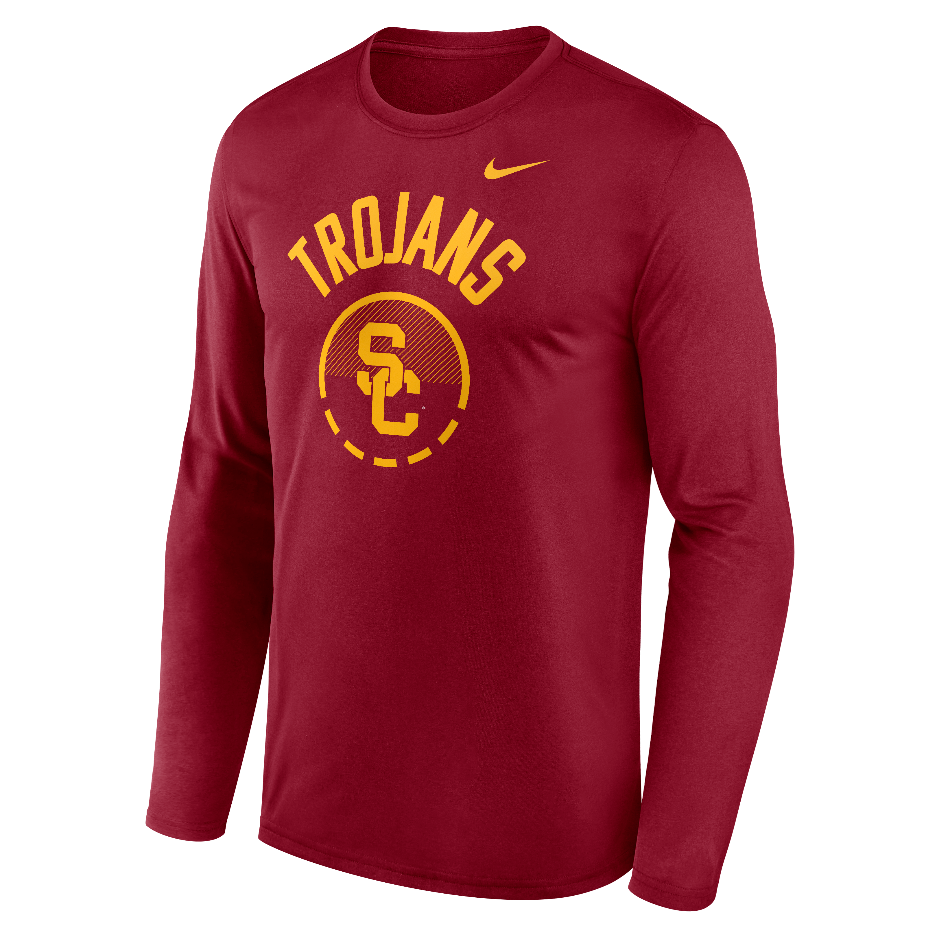 T-shirt à manches longues Nike Cardinal USC Trojans 2026 Courtside Basketball Shootaround Legend Dri-FIT pour homme