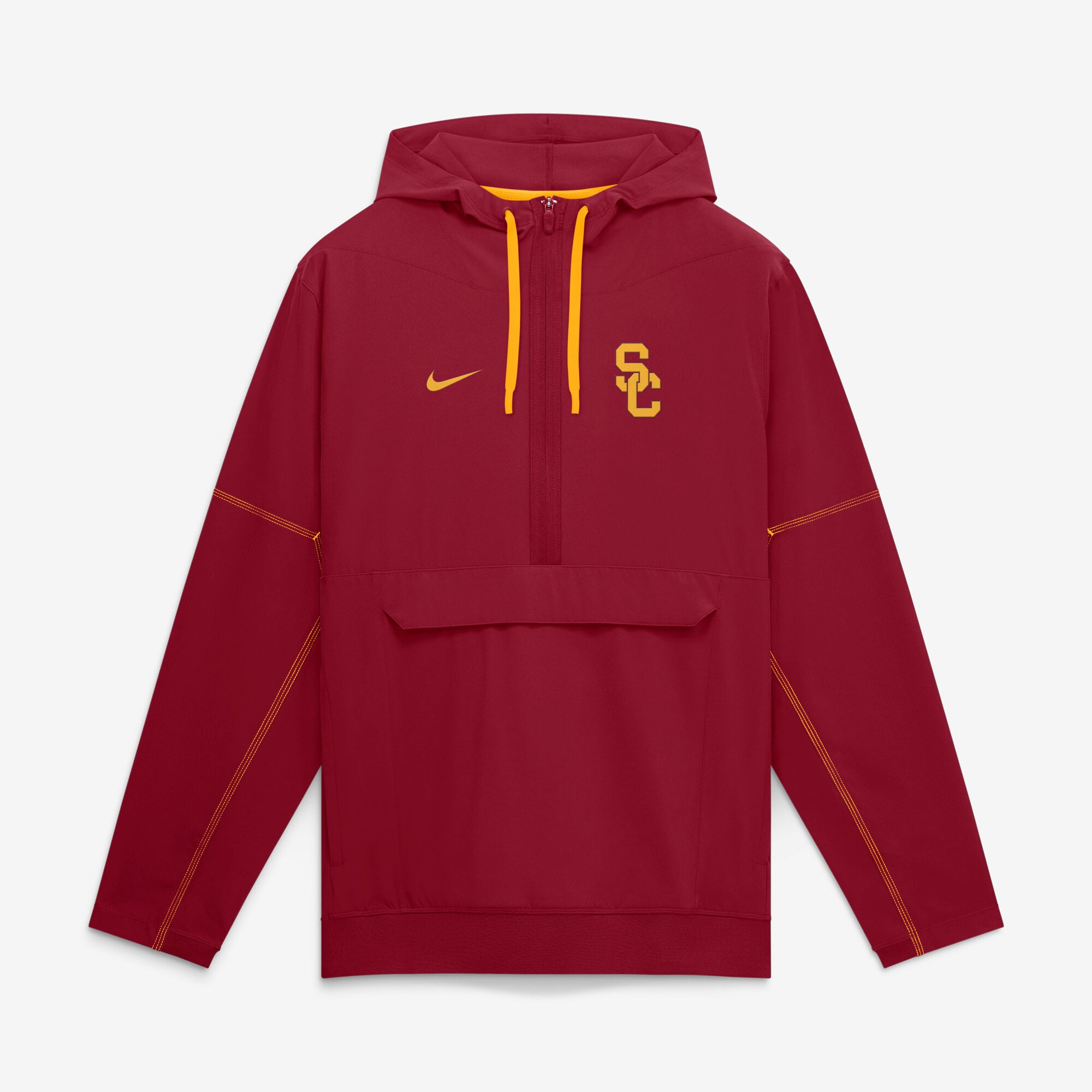 Veste anorak à demi-zip et capuche Nike Cardinal USC Trojans 2026 pour homme