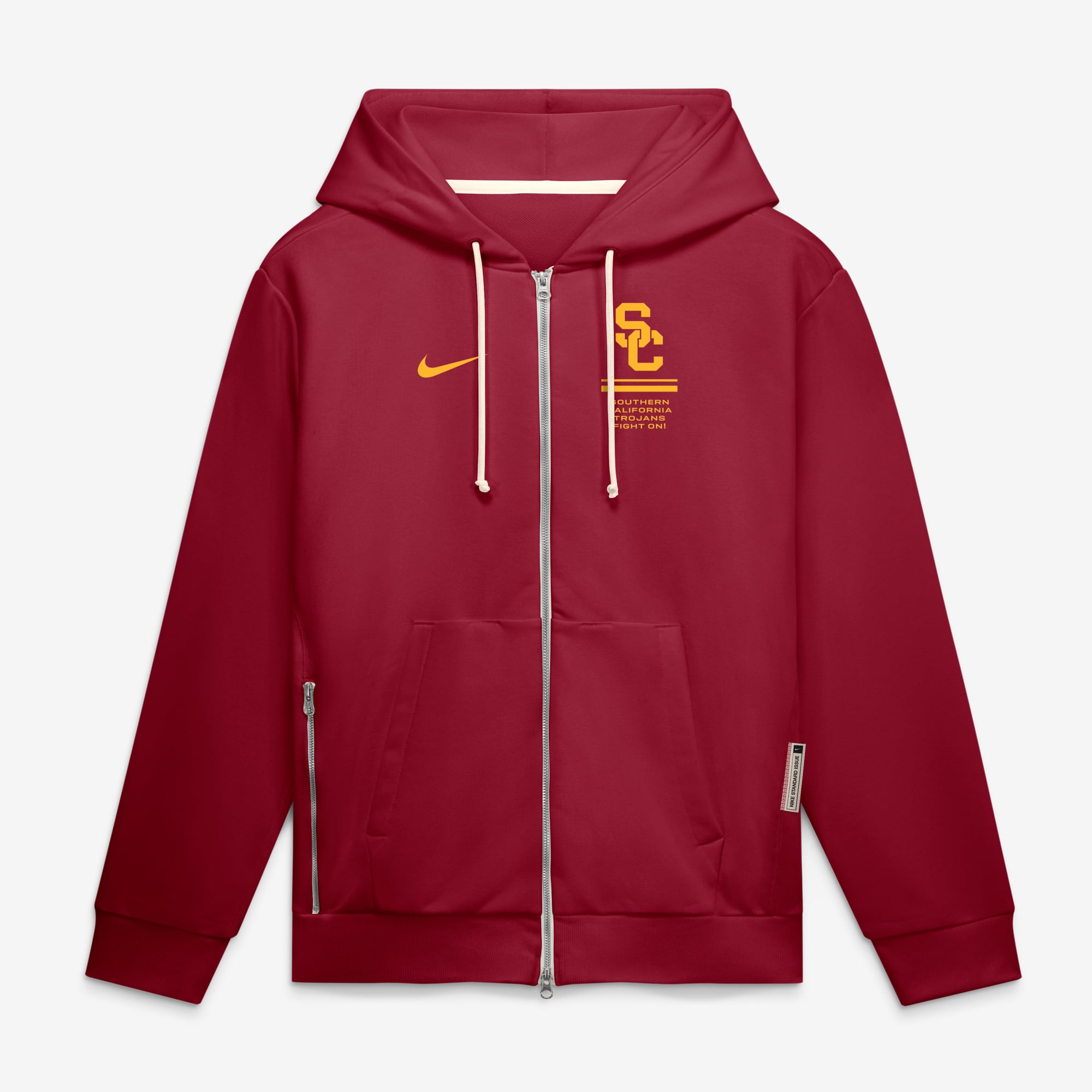 Sweat à capuche zippé Nike Cardinal USC Trojans 2026 Sideline Standard Issue Dri-FIT pour homme