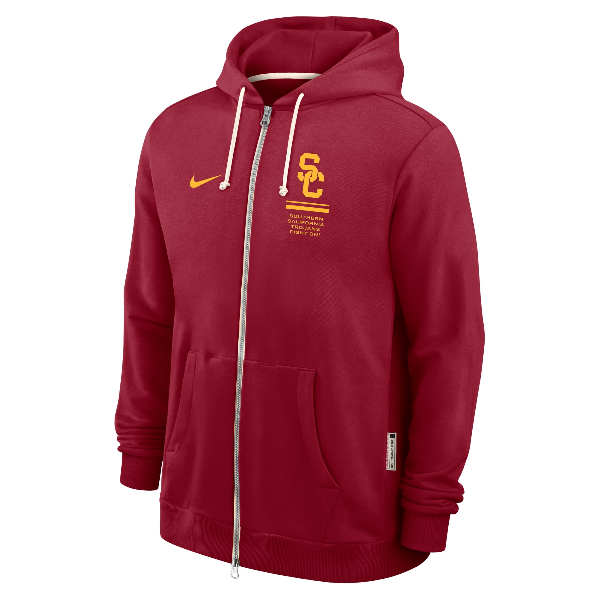 Sweat à capuche zippé Nike Cardinal USC Trojans 2026 Sideline Standard Issue Dri-FIT pour homme