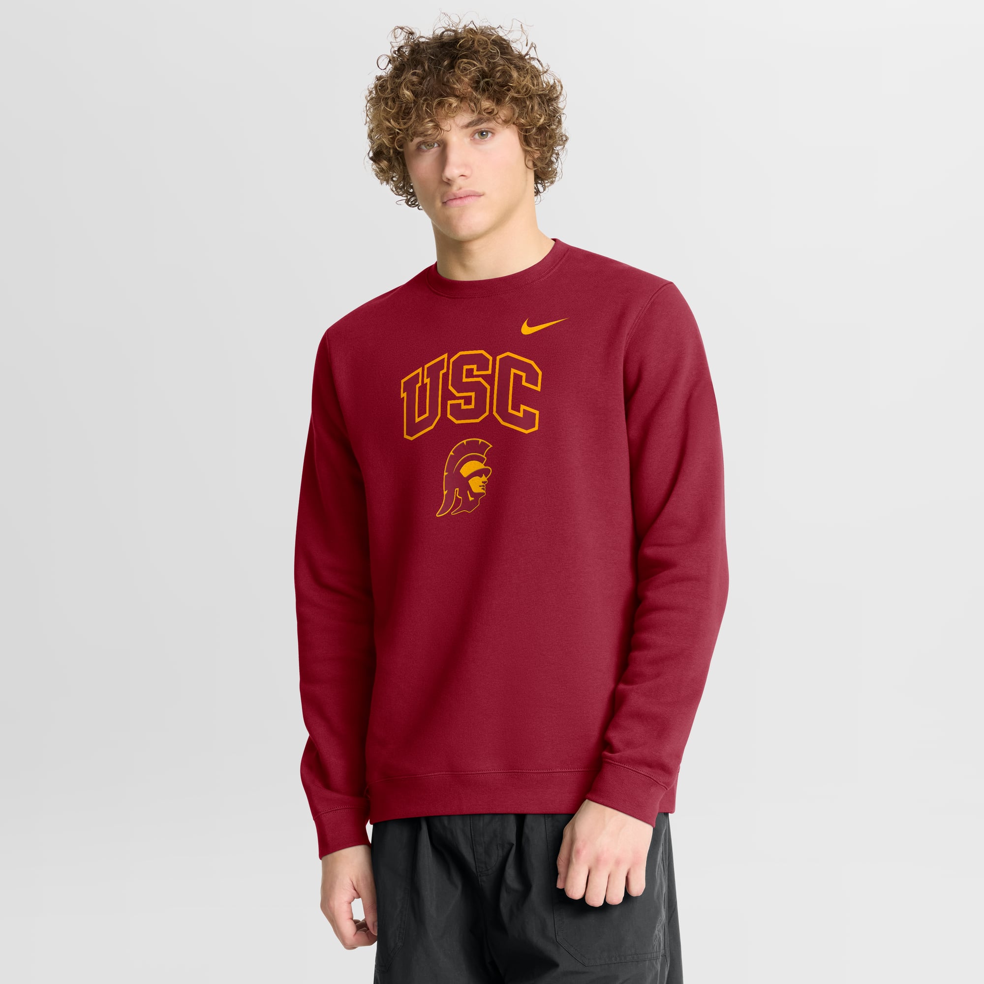 Men's Nike Cardinal USC Trojans Arch Pullover Sweatshirt
