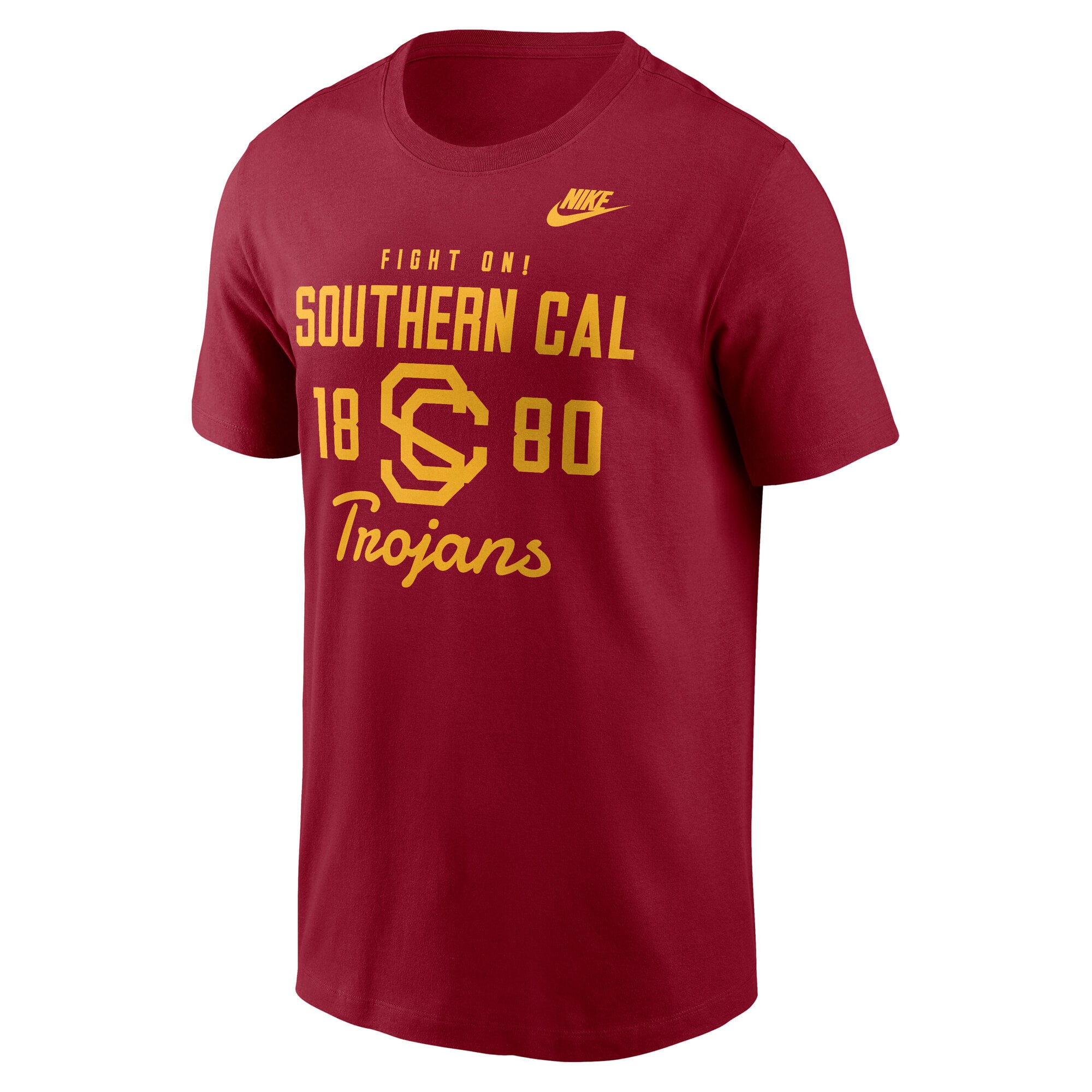 T-shirt Nike Cardinal USC Trojans Legacy Stacked Established pour homme