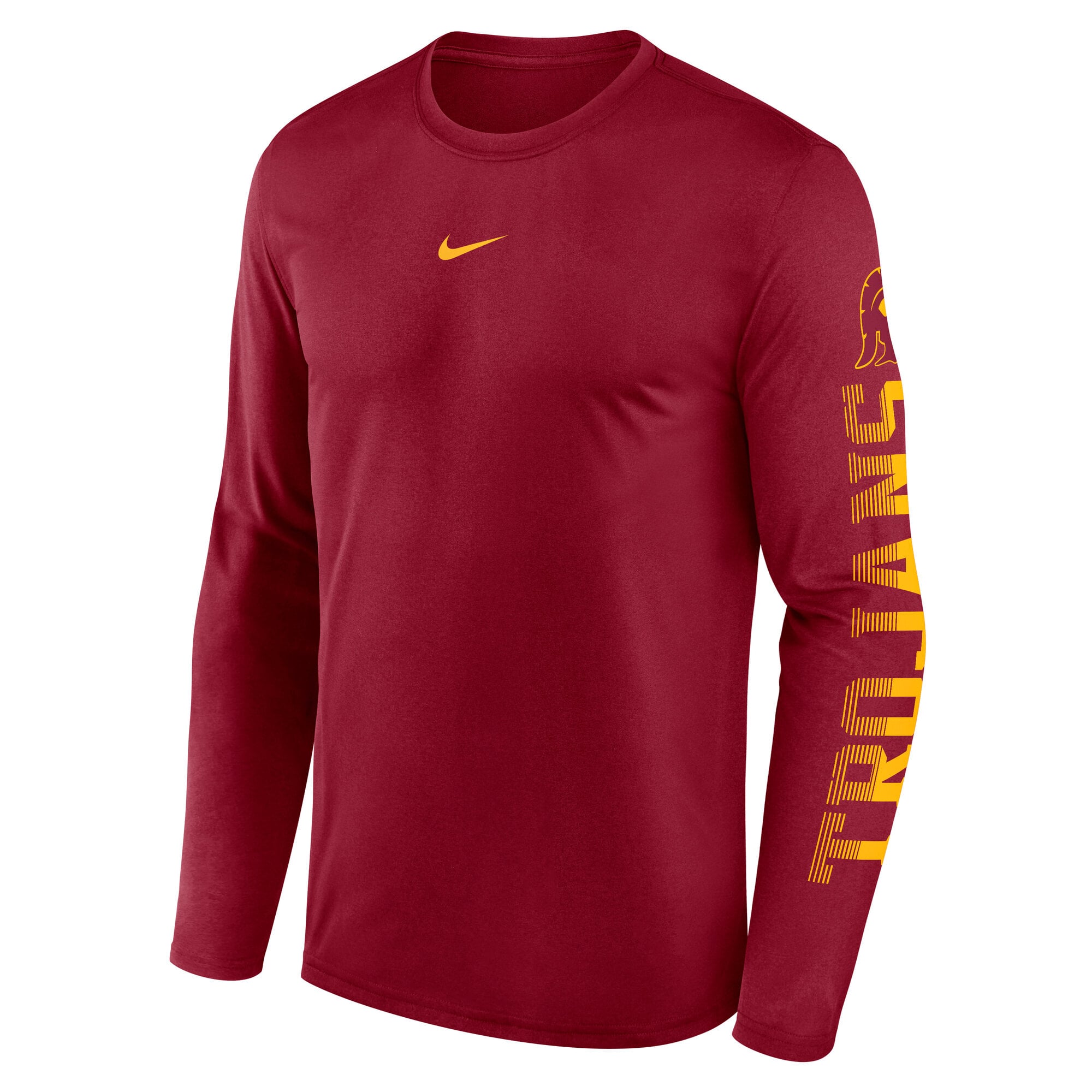 Men's Nike Cardinal USC Trojans Primetime Logo Sleeve Legend Dri-FIT Long T-Shirt
