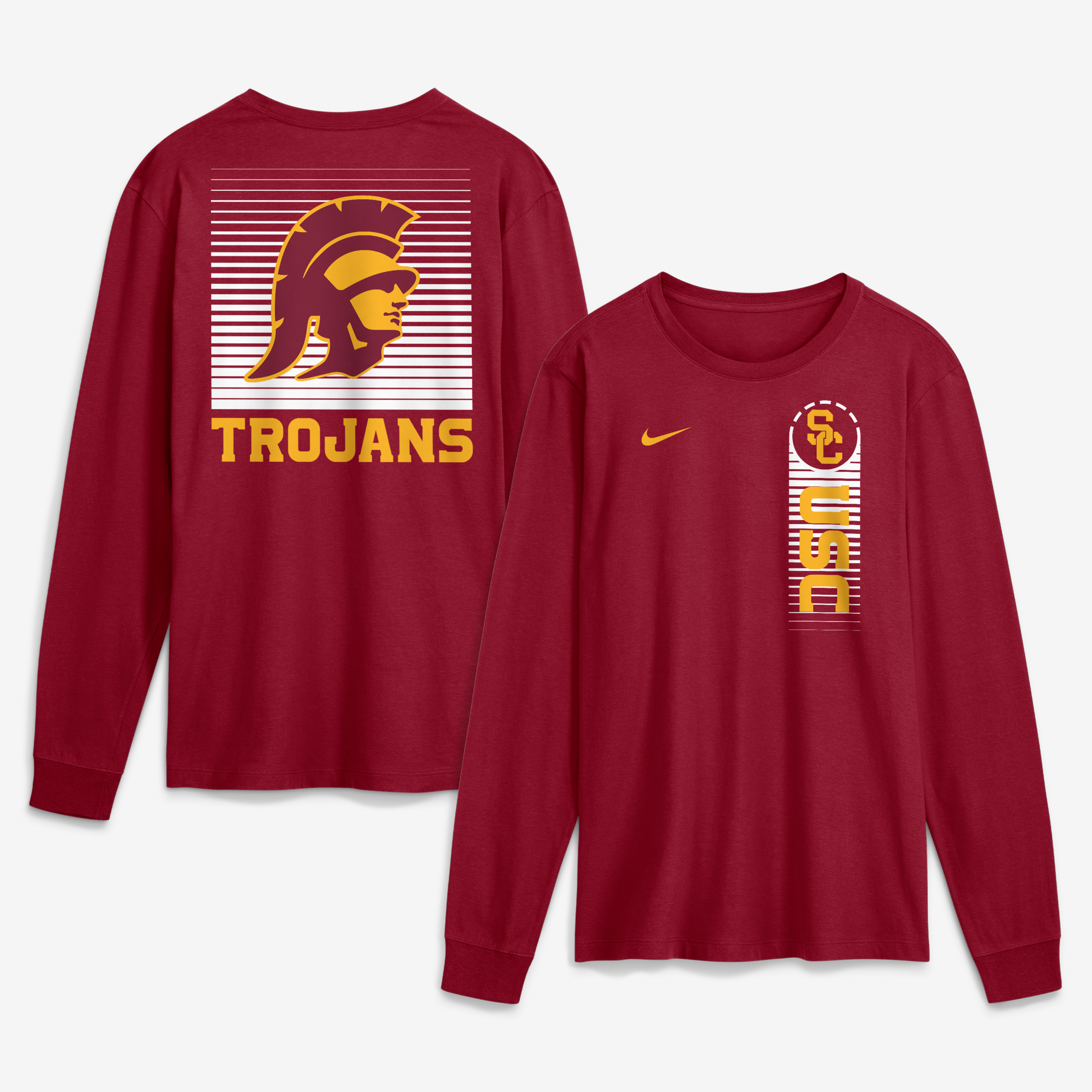 T-shirt à manches longues Nike Cardinal USC Trojans Primetime pour homme