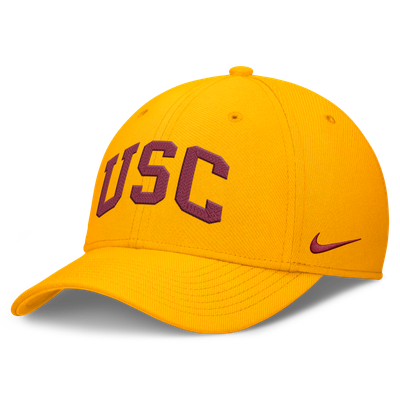 USC Trojans Nike Letter Rise SwooshFlex Dri-FIT Hat - Gold