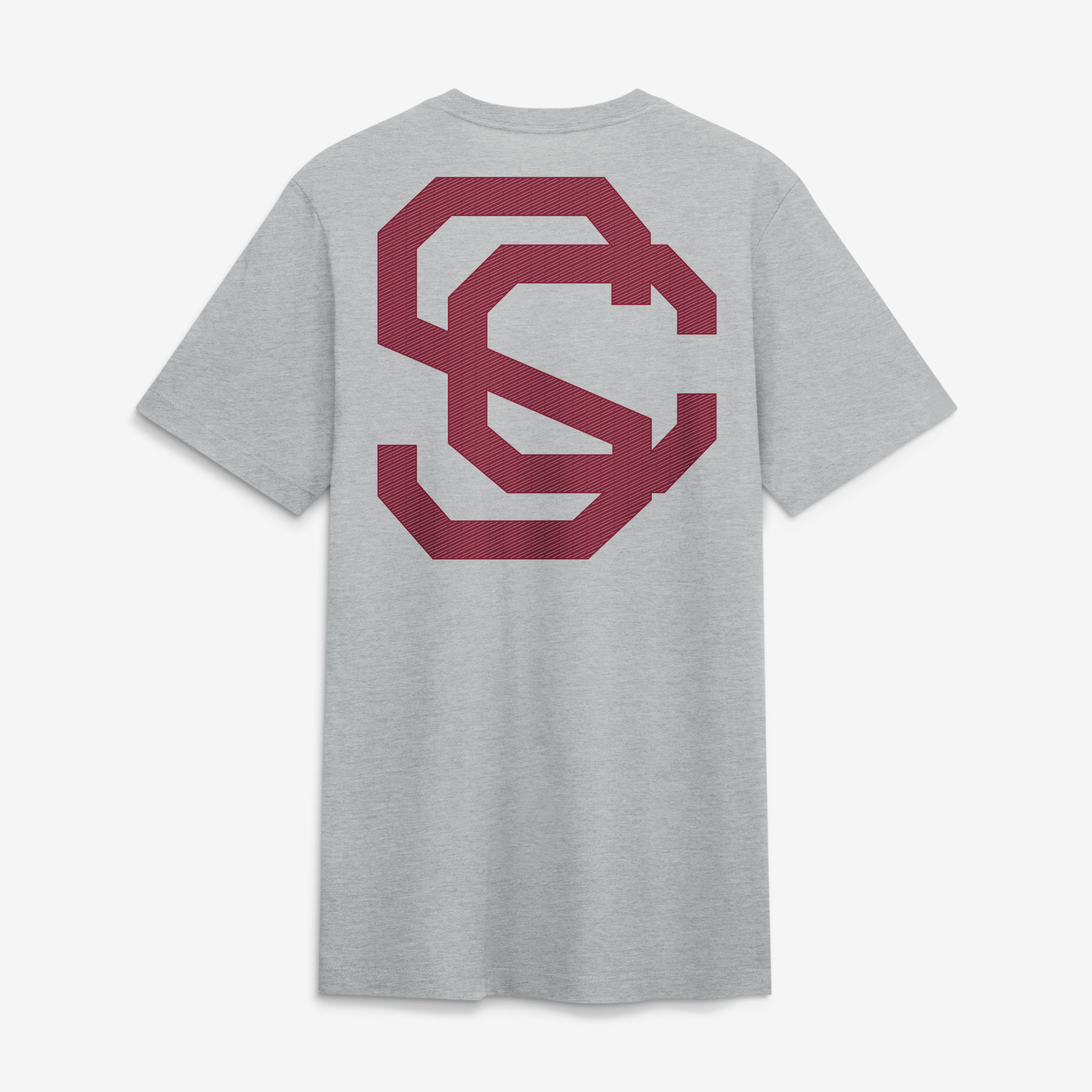 Men's Nike  Heather Gray USC Trojans Arch Wordmark Legacy Tri-Blend T-Shirt