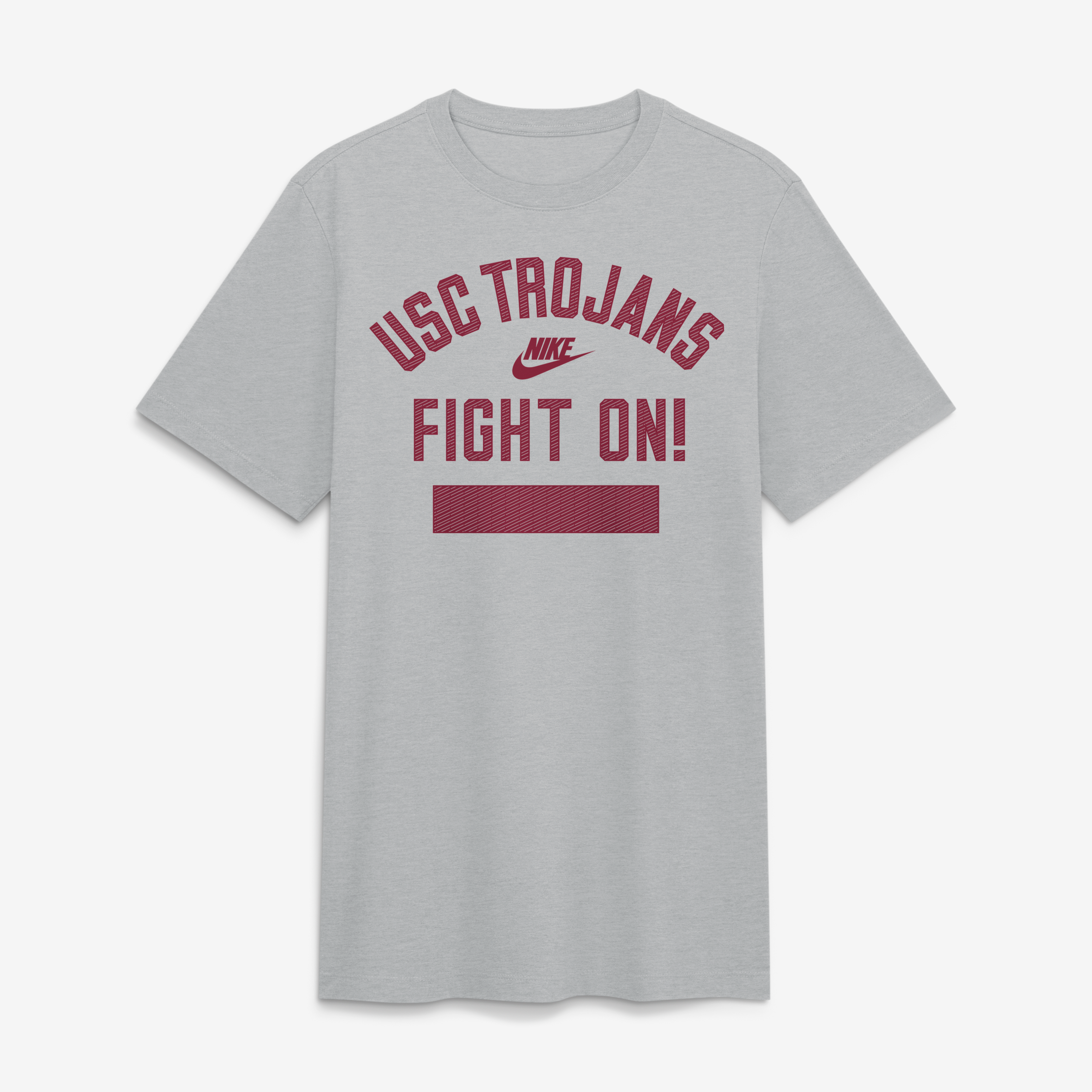 Men's Nike Heather Gray USC Trojans Arch Wordmark Legacy Tri-Blend T-Shirt