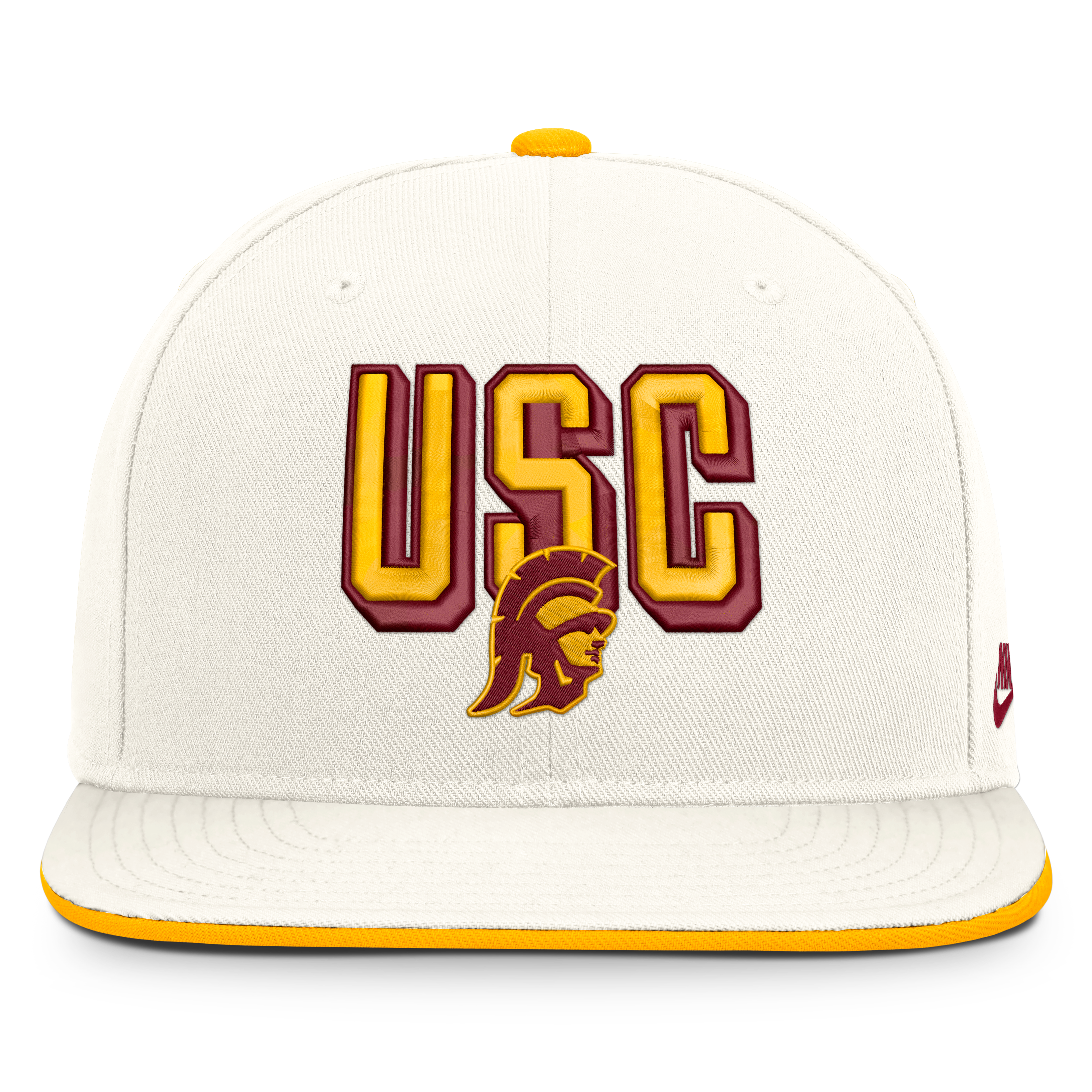 Casquette snapback Nike Pro blanche USC Trojans Legacy Letter & Mascot pour homme