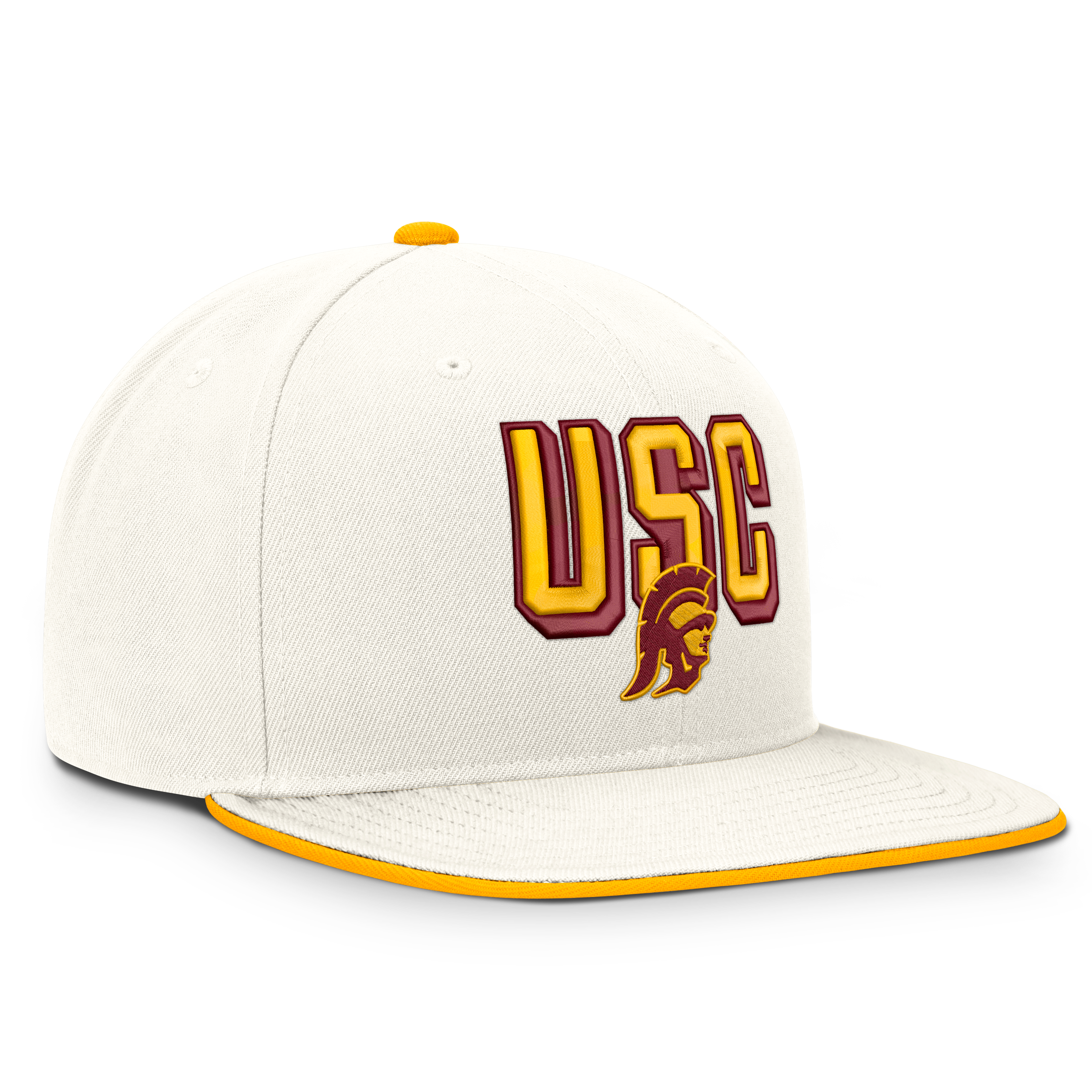 Casquette snapback Nike Pro blanche USC Trojans Legacy Letter & Mascot pour homme
