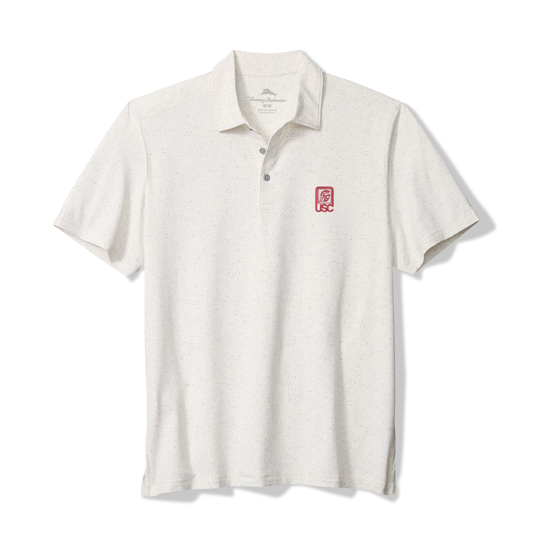 Men's Tommy Bahama White USC Trojans Palm Dunes IslandZone Polo