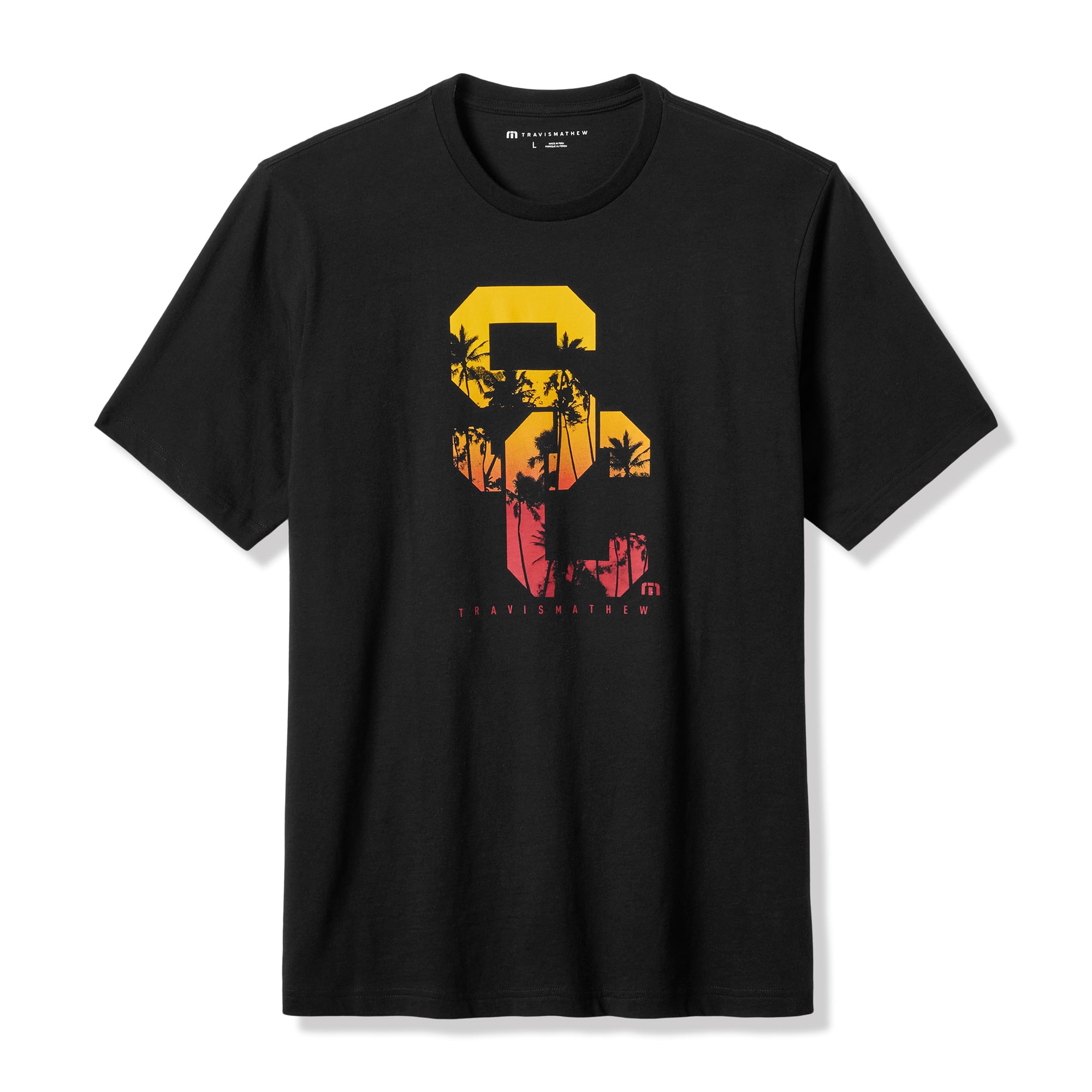 T-shirt noir TravisMathew USC Trojans Rally Cry pour homme