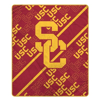 USC Trojans Pegasus 60" x 70" Diagonal Lined Wordmark Ultra Soft Blanket
