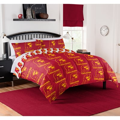 USC Trojans The Northwest Company 5-Piece Queen Bed in a Bag Set