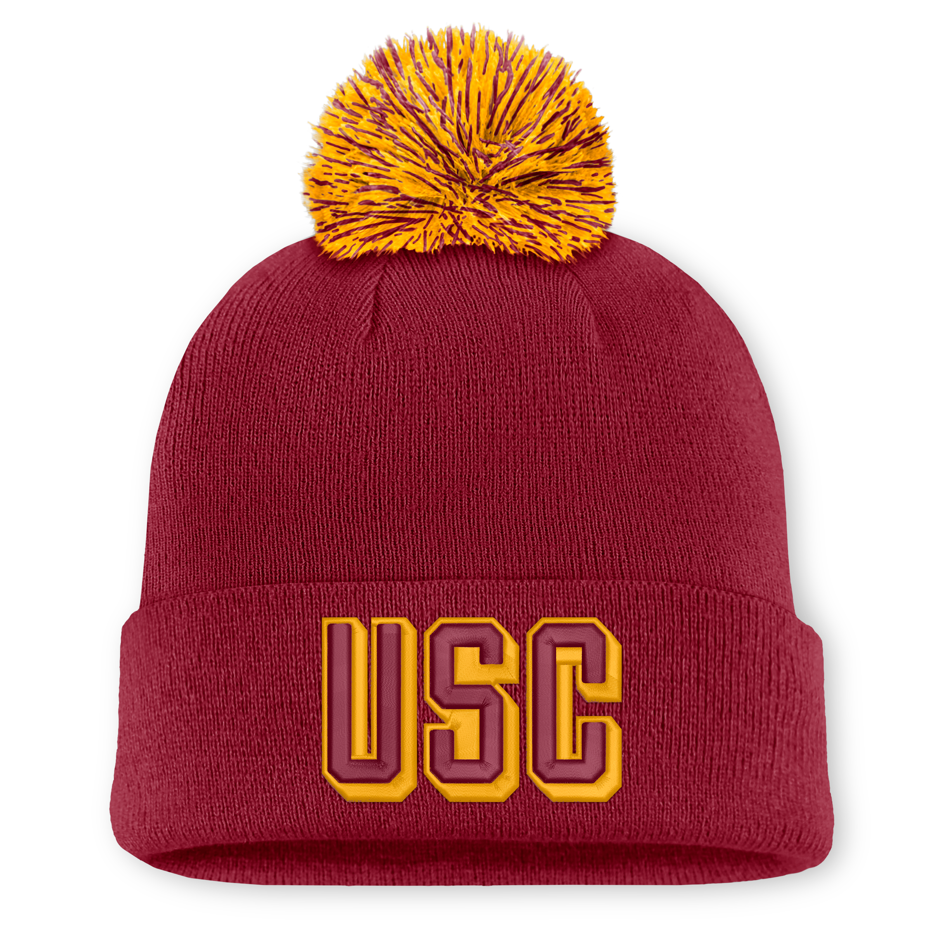 Bonnet unisexe Nike Cardinal USC Trojans avec pompon