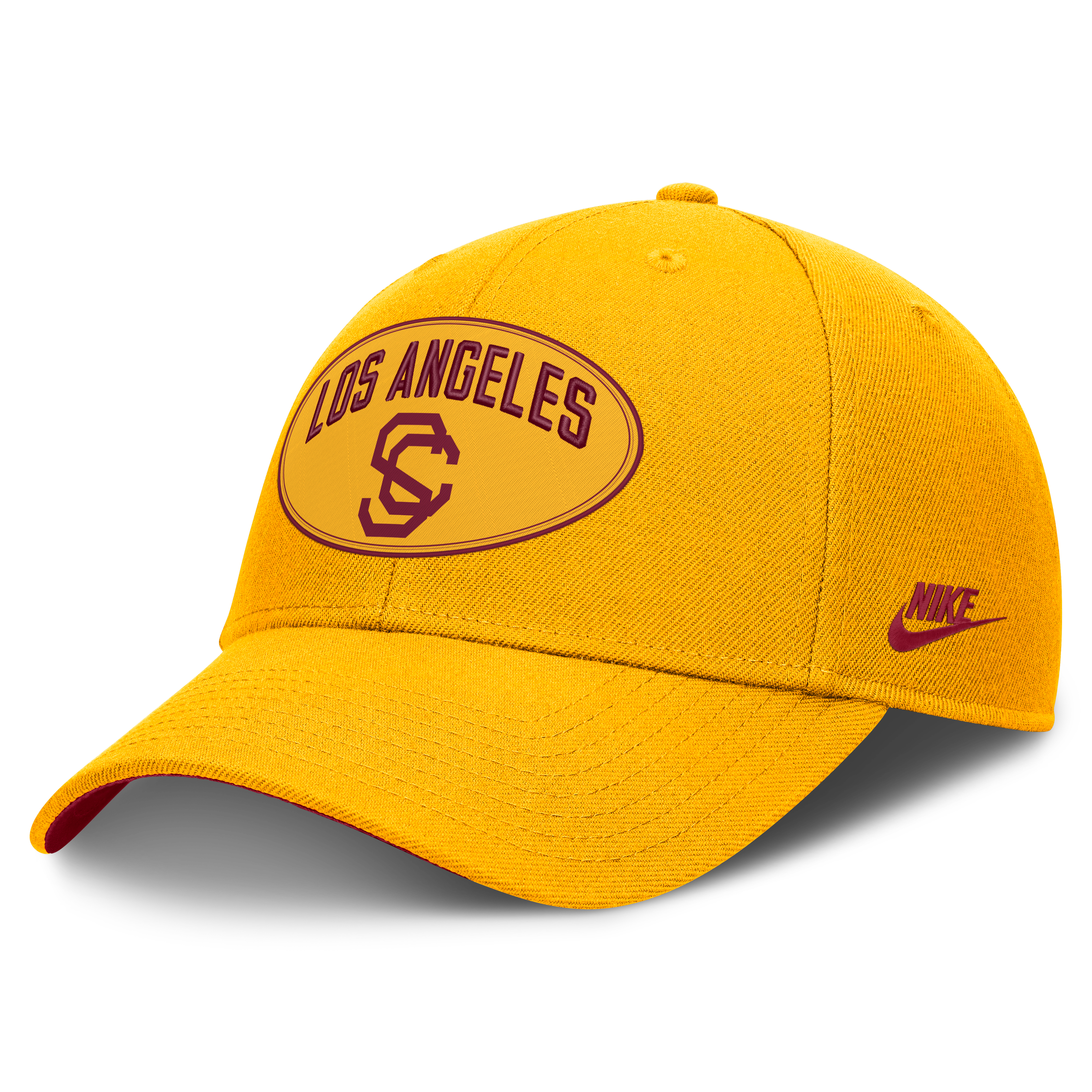 Casquette unisexe Nike Gold USC Trojans Legacy Letter & Location Rise ajustable