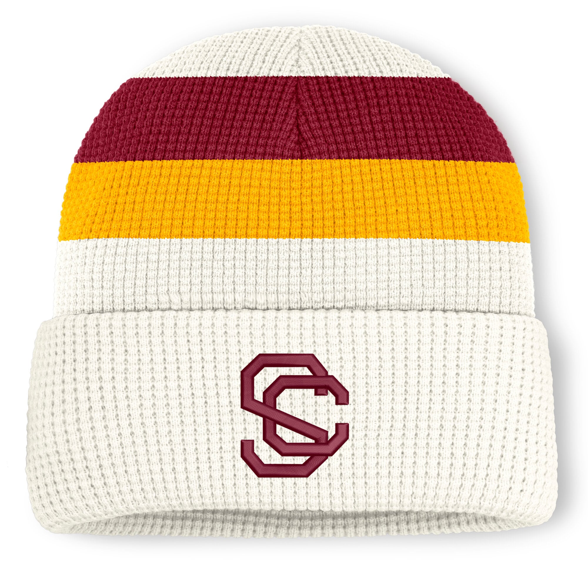Bonnet unisexe Nike blanc USC Trojans Legacy Letter à revers