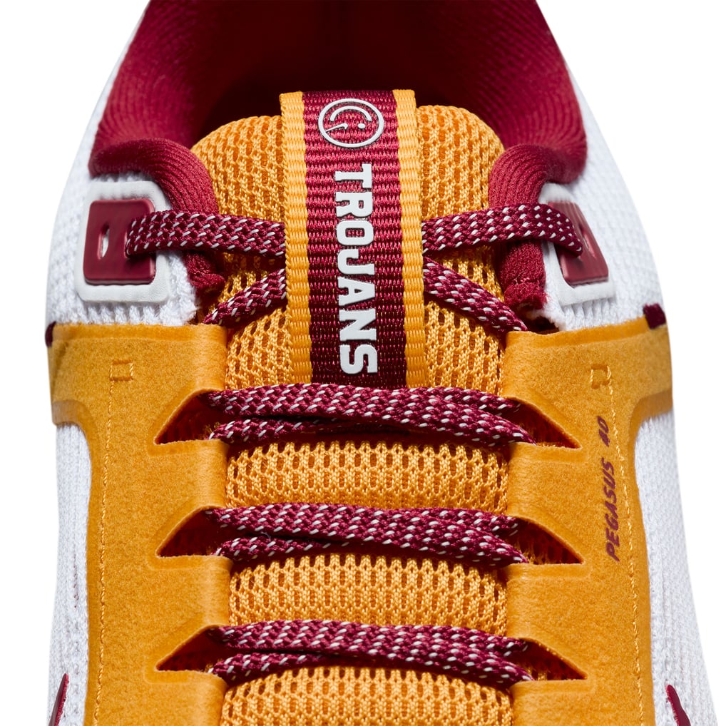 Unisex Nike White USC Trojans Zoom Pegasus 40 Running Shoe