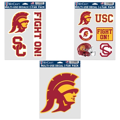 USC Trojans Fight On Garden Flag - 13x18 Inch Maroon Polyester - NCAA