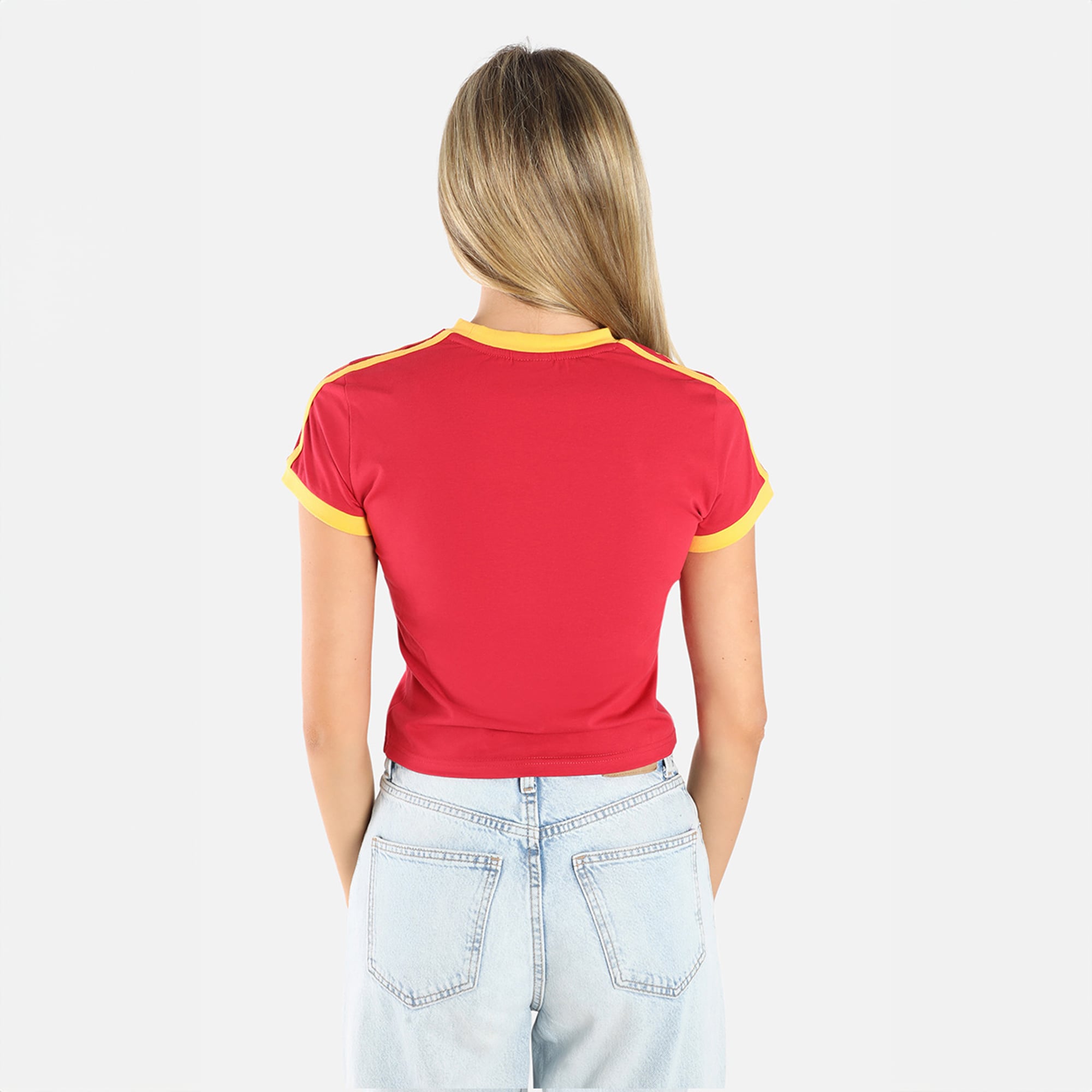 Women's Hype and Vice  Cardinal USC Trojans Cropped Goalie Baby T-Shirt