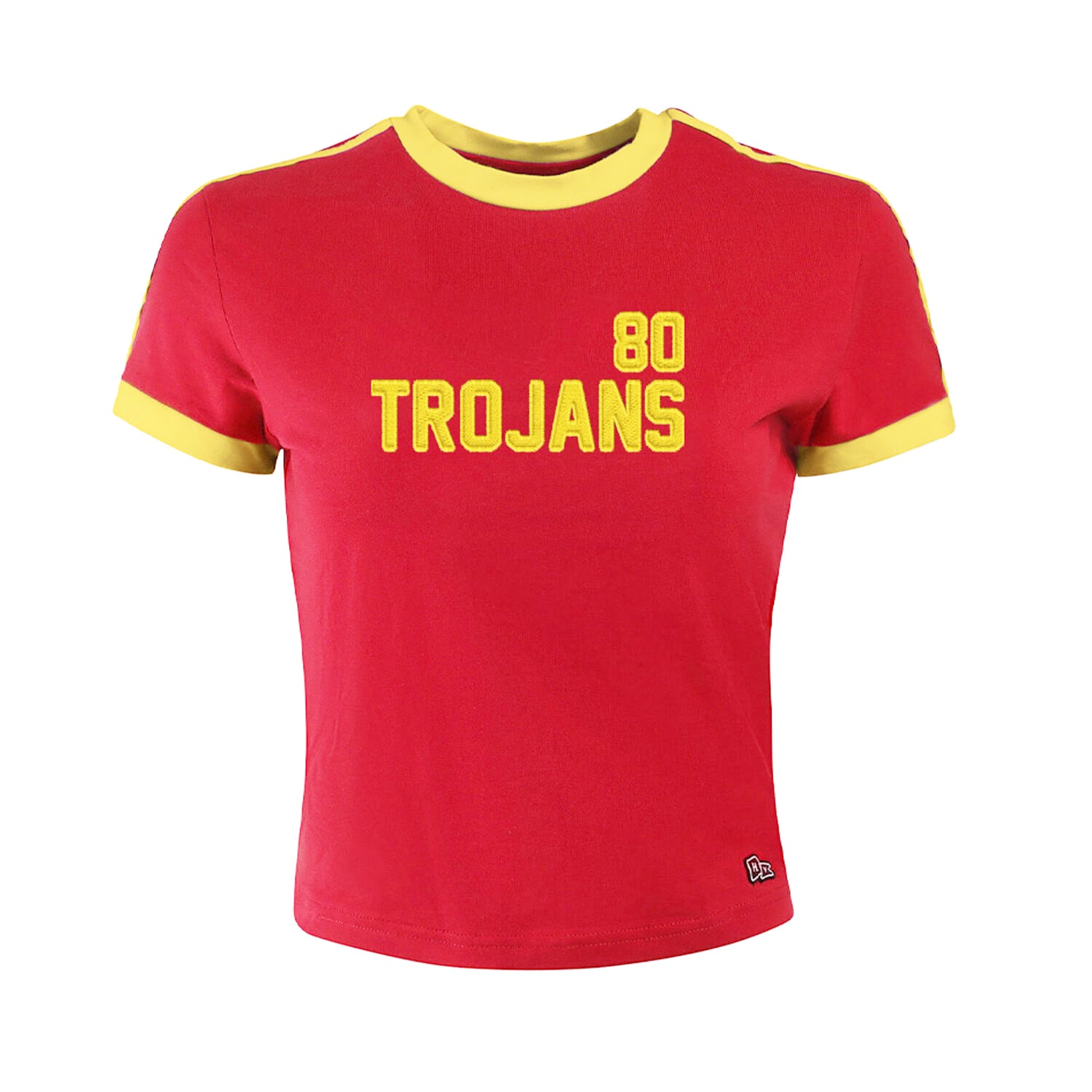 Women's Hype and Vice  Cardinal USC Trojans Cropped Goalie Baby T-Shirt