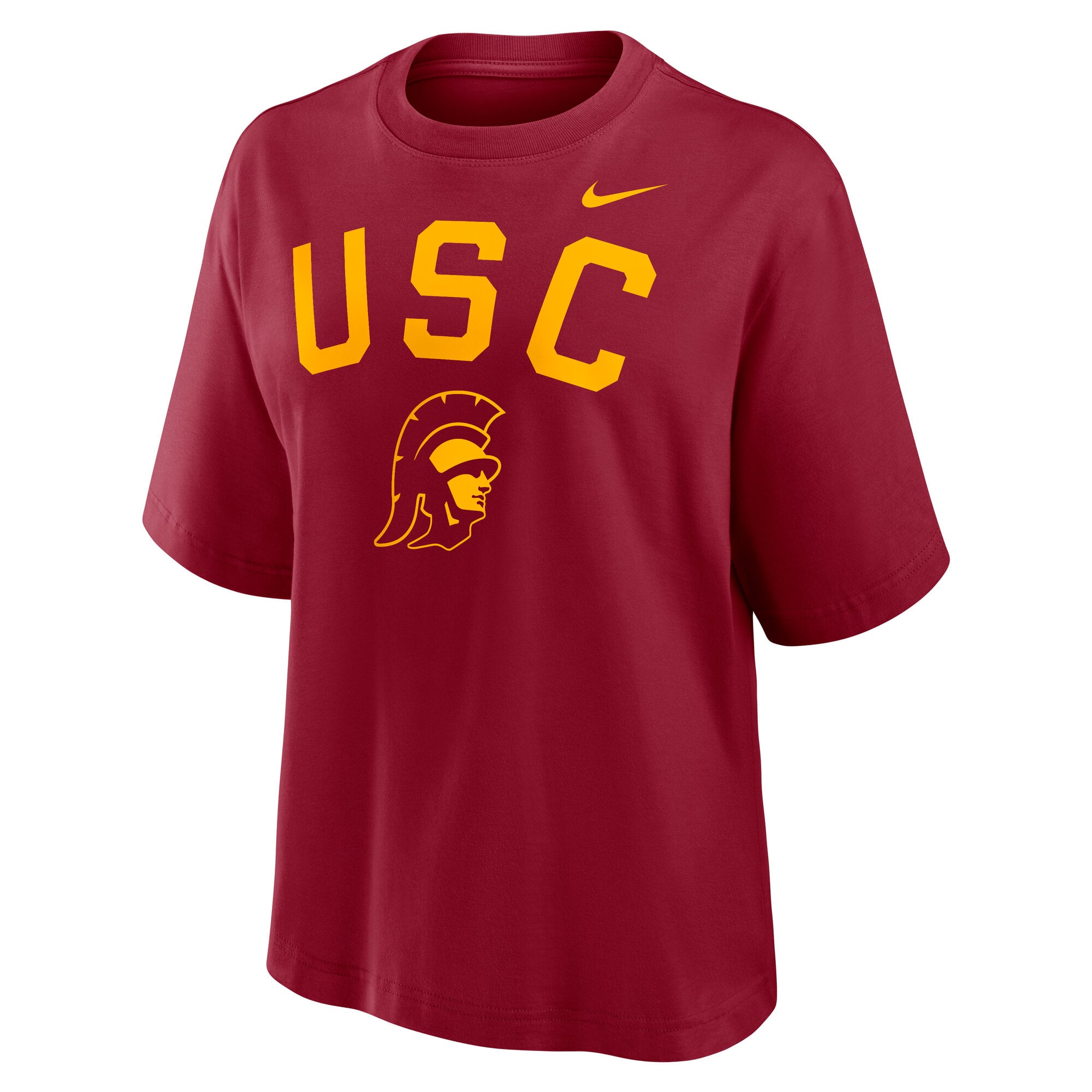 T-shirt Nike Cardinal USC Trojans pour femme, coupe carrée