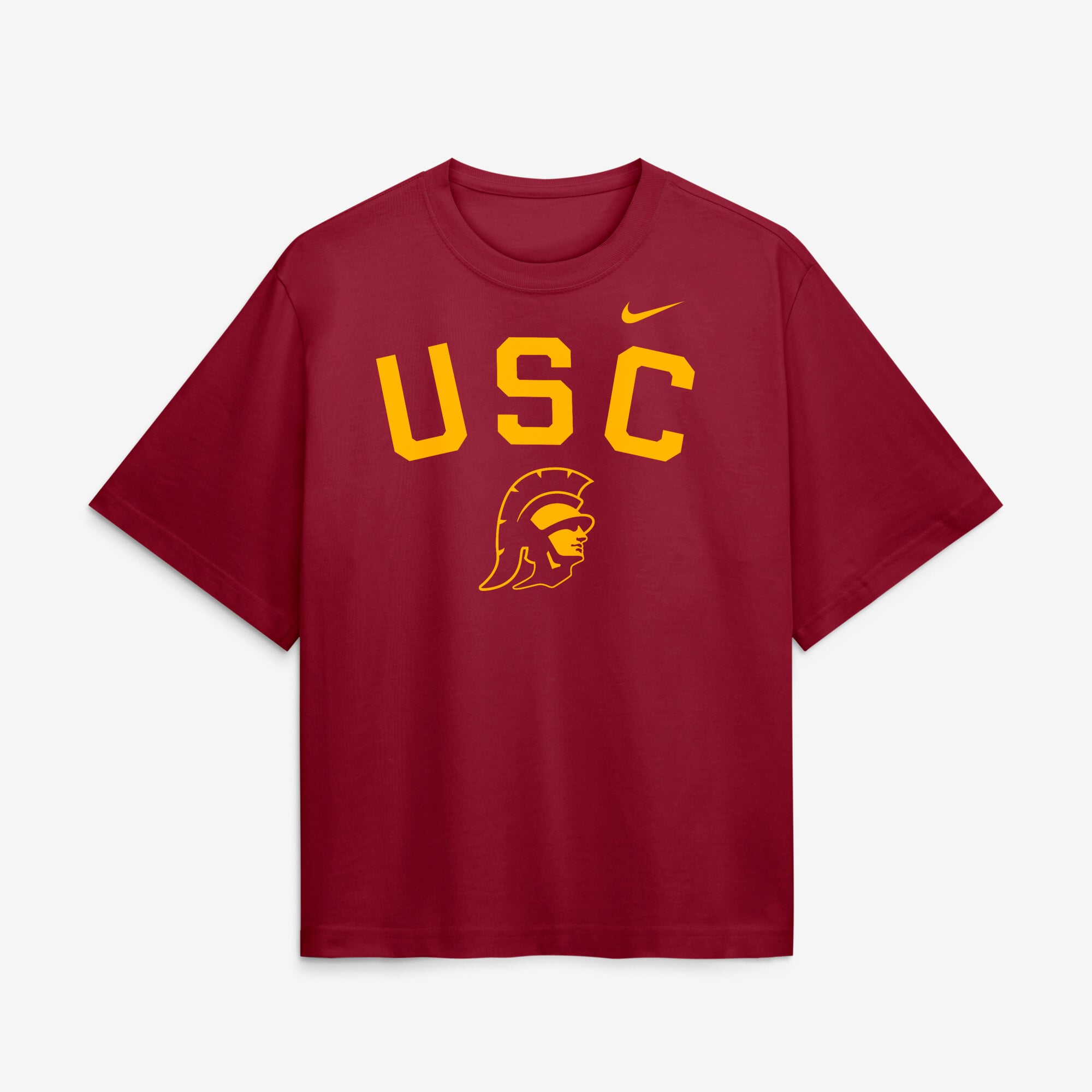 T-shirt Nike Cardinal USC Trojans pour femme, coupe carrée
