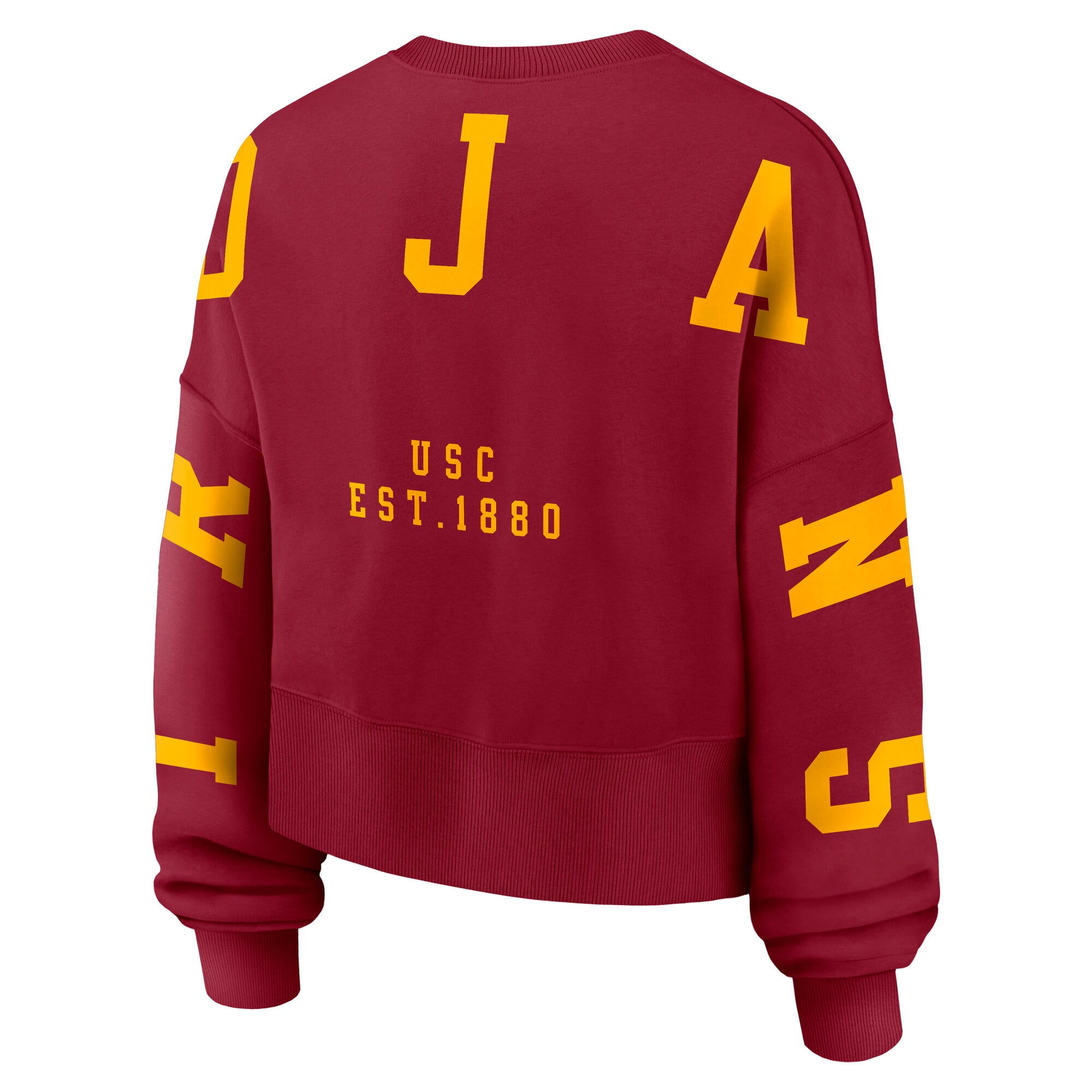 Women's Nike Cardinal USC Trojans Oversized Phoenix Pullover Sweatshirt