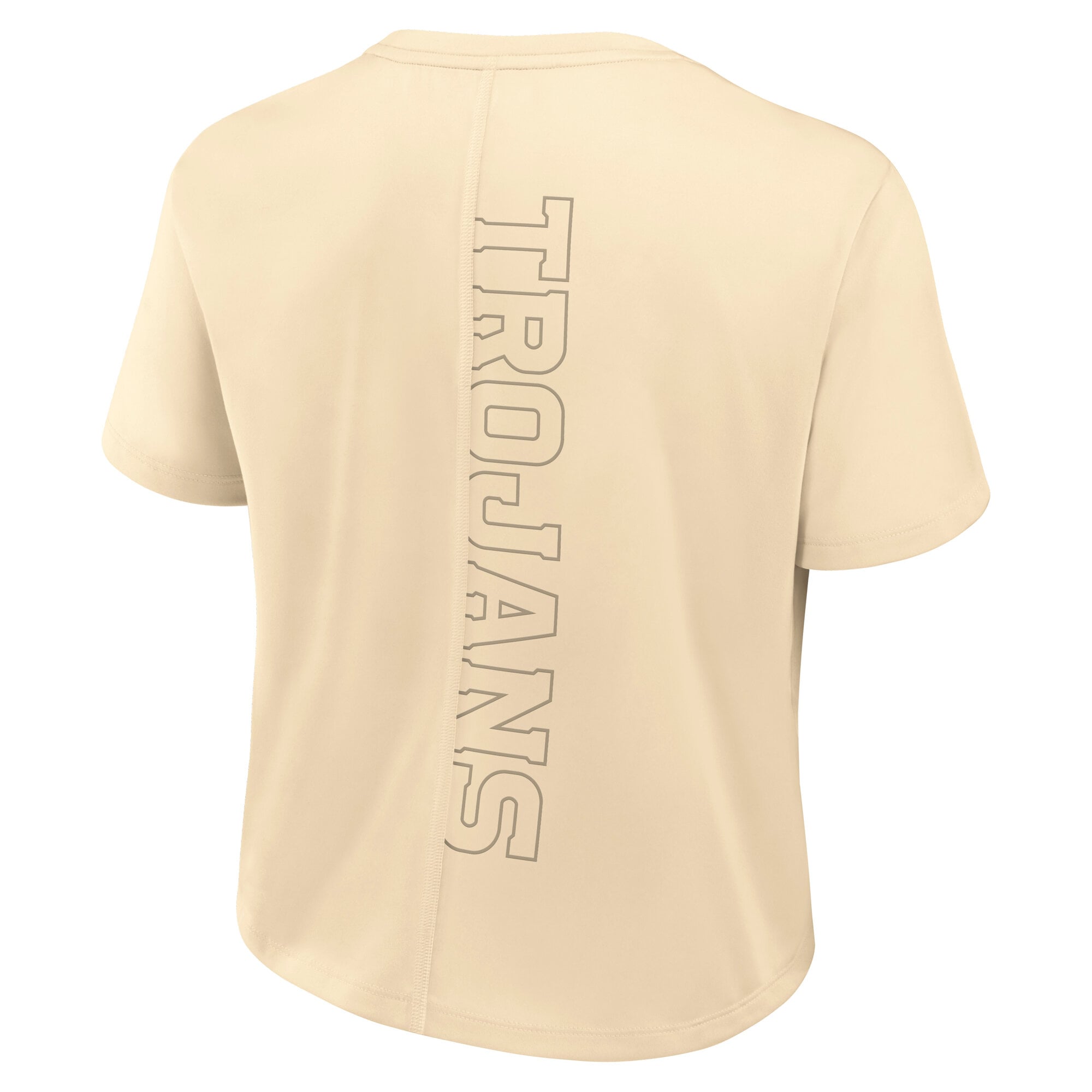 Women's Nike Tan USC Trojans Dri-FIT Cropped T-Shirt