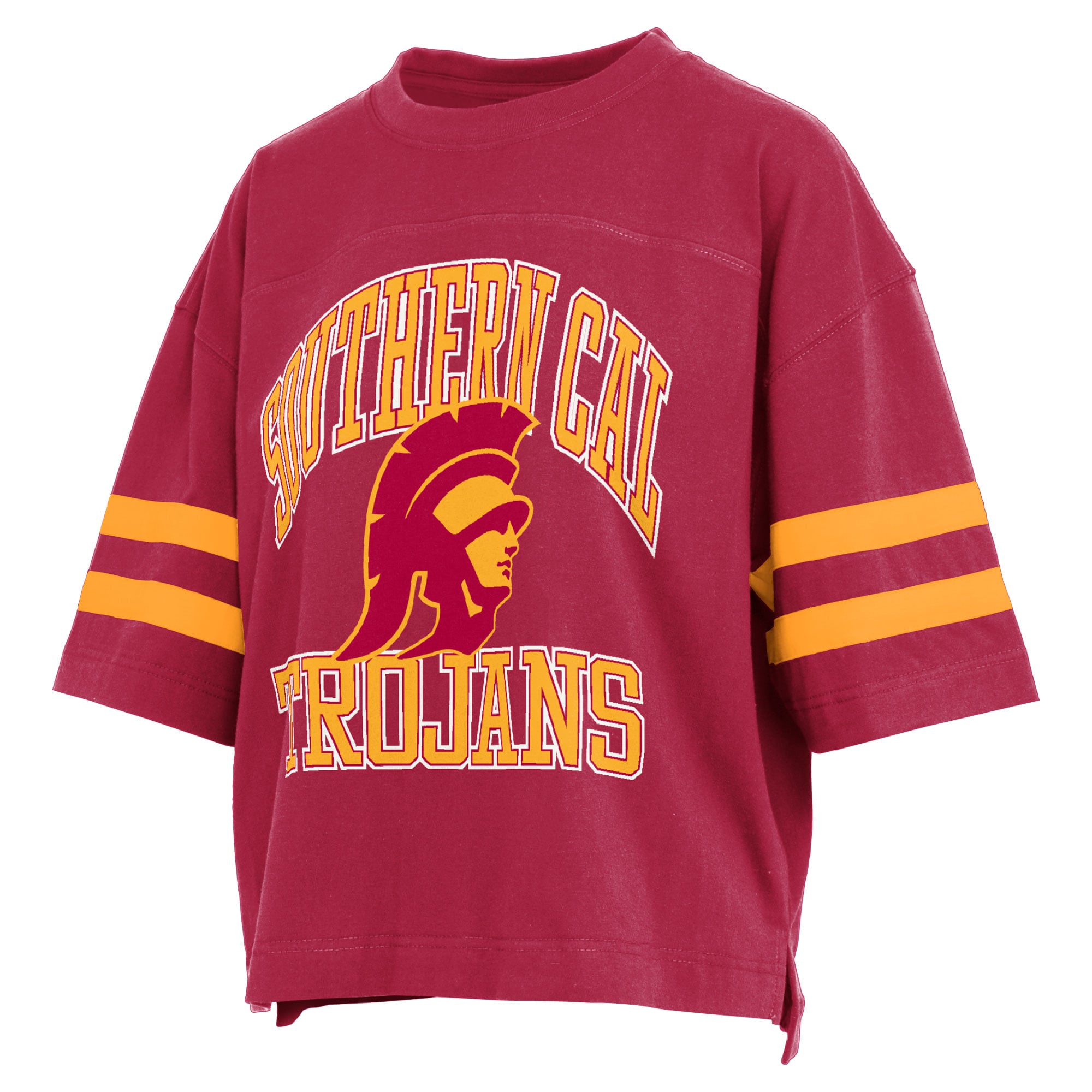 T-shirt court Pressbox Cardinal USC Trojans Wayne Tyler pour femmes