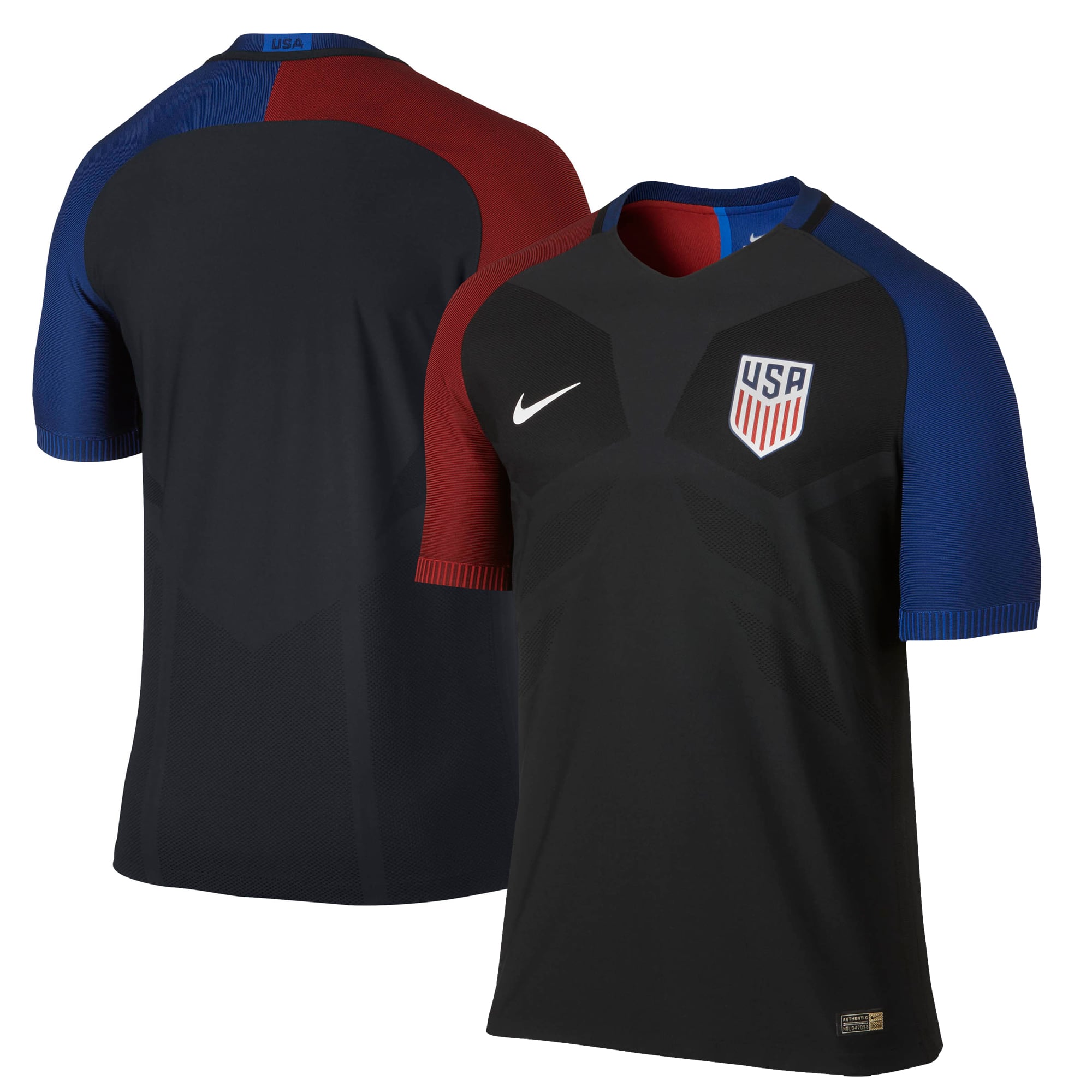 【希少❗】NIKE FCメス 2015-2016シーズンオフィシャル ホームユニ Men's Nike Black USMNT 2016 Away Authentic Performance Jersey