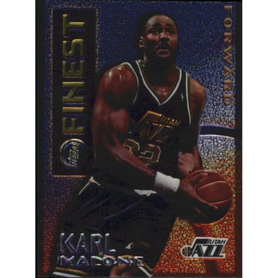 1995-96 Finest Mystery Borderless/Silver #M12 Karl Malone