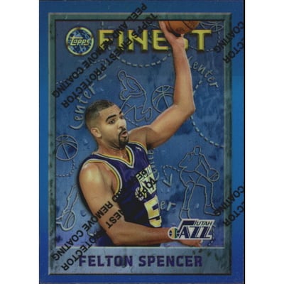 1995-96 Finest Refractors #176 Felton Spencer