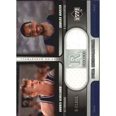 2004-05 Upper Deck R-Class R-Tifacts Dual #KB Andre Kirilenko/Carlos Boozer