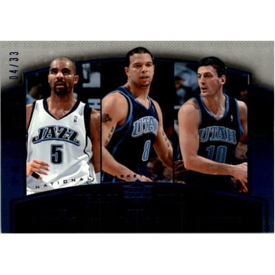 2006-07 Upper Deck Trilogy Blue #89 Carlos Boozer/Deron Williams/Gordan Giricek