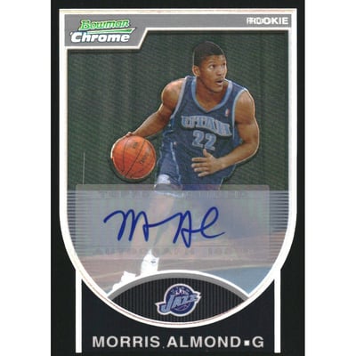 2007-08 Bowman Chrome Refractors Rookie Autographs Black #148 Morris Almond