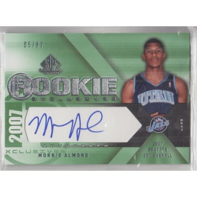 2007-08 SP Game Used Rookie Exclusives Autographs #REMA Morris Almond