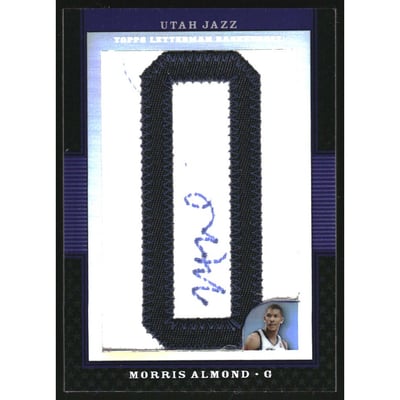 2007-08 Topps Letterman Patches Autographs Refractors #MA Morris Almond/90*