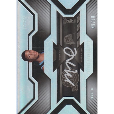 2007-08 UD Black Ticket Autographs #TAMA Morris Almond
