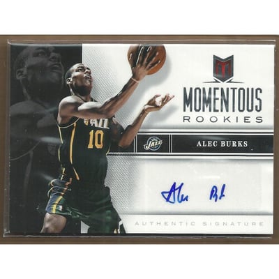 2012-13 Momentum Momentous Rookies Autographs #4 Alec Burks