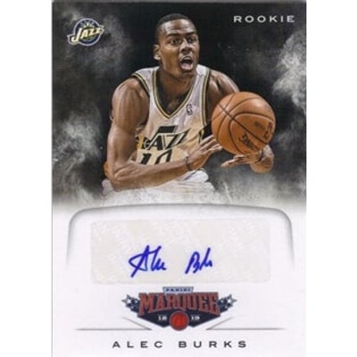 2012-13 Panini Marquee Rookie Signatures #80 Alec Burks