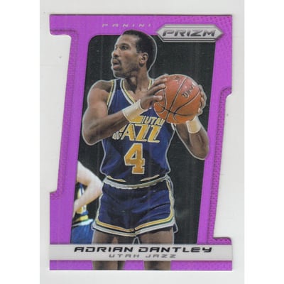 2013-14 Panini Prizm Prizms Purple Die Cut #238 Adrian Dantley