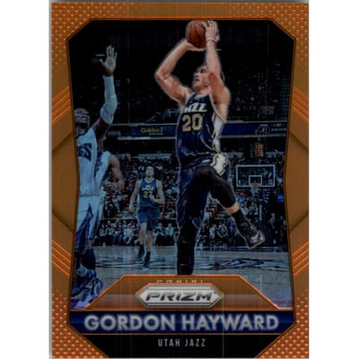 2015-16 Panini Prizm Prizms Orange #171 Gordon Hayward