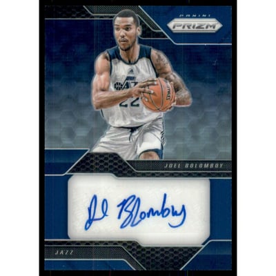 2016-17 Panini Prizm Rookie Signatures Prizms Blue #47 Joel Bolomboy