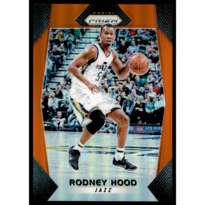 2017-18 Panini Prizm Prizms Orange #111 Rodney Hood
