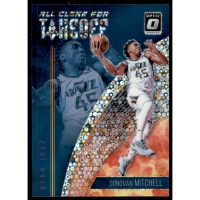 2018-19 Donruss Optic All Clear for Takeoff Fast Break Holo #12 Donovan Mitchell