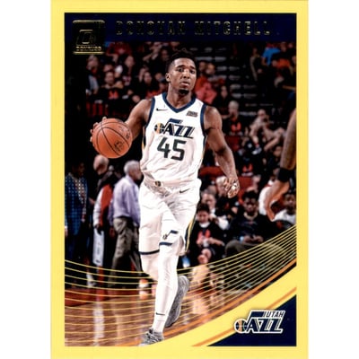 2018-19 Donruss Yellow Flood #63 Donovan Mitchell