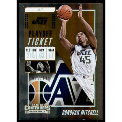 2018-19 Panini Contenders Playoff Ticket #39 Donovan Mitchell